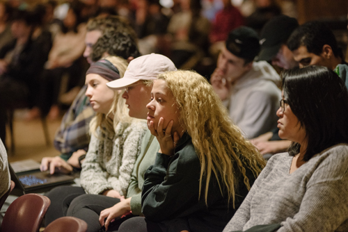 Students listening to lecture